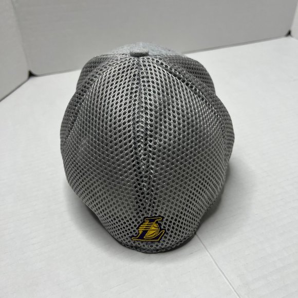 NBA Los Angeles Lakers Ultra Game Gray Heather Flexfit Hat - One Size Fits Most - Picture 5 of 10